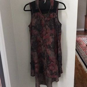 Free People button down midi dress